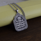 Collar de titanio con dije de Bendición Paternal