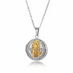 Collier pendentif Saint Benoît classique en titane