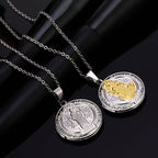 Collier pendentif Saint Benoît classique en titane