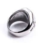 Anillo de acero inoxidable de la Virgen María con signo de la cruz, anillos católicos para joyería religiosa