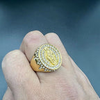 Bague catholique en acier inoxydable Vierge Marie