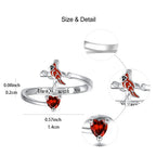 La vitalidad de Jesús: Anillo ajustable de cardenal rojo