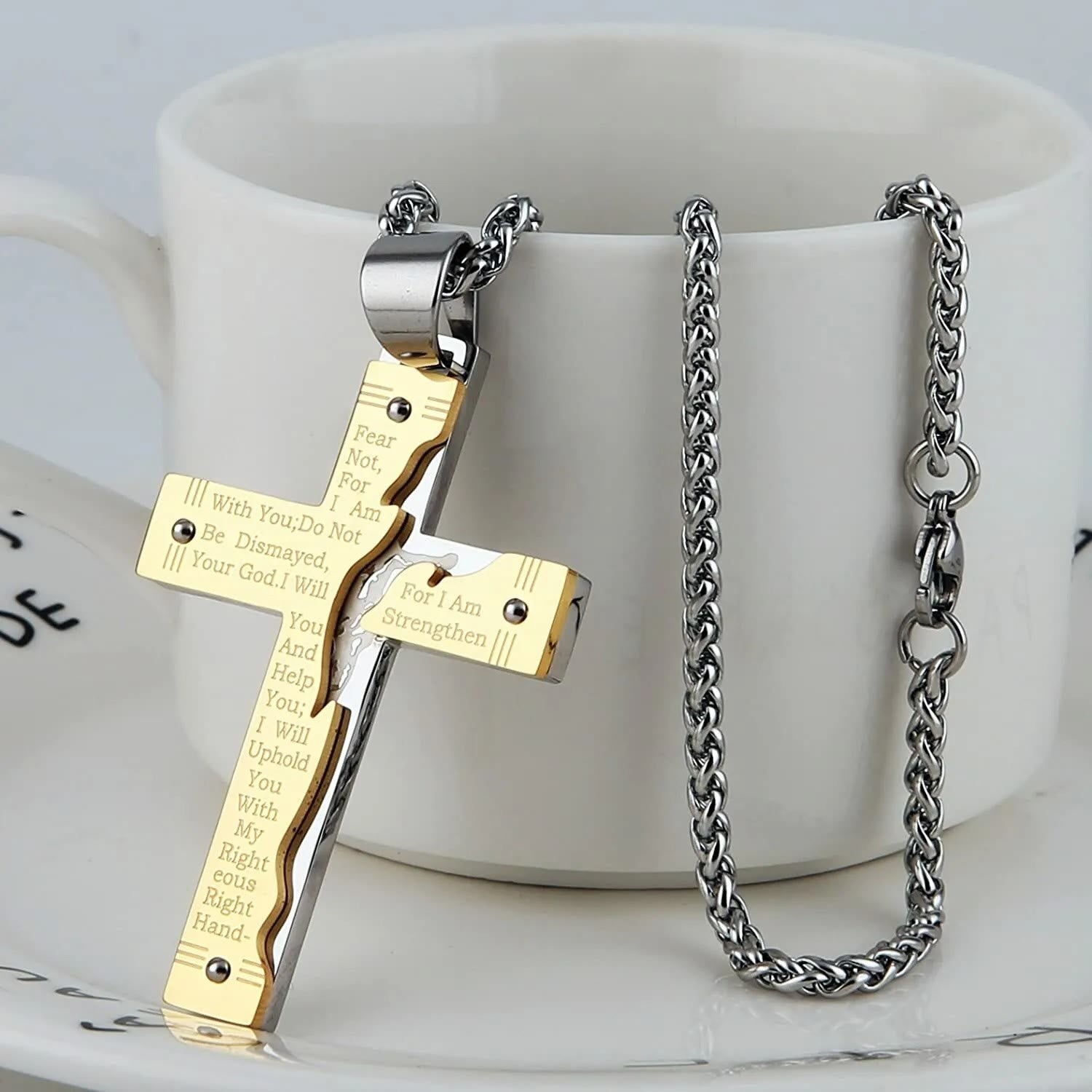 Jésus Crucifix Religion Croix Pendentif Collier