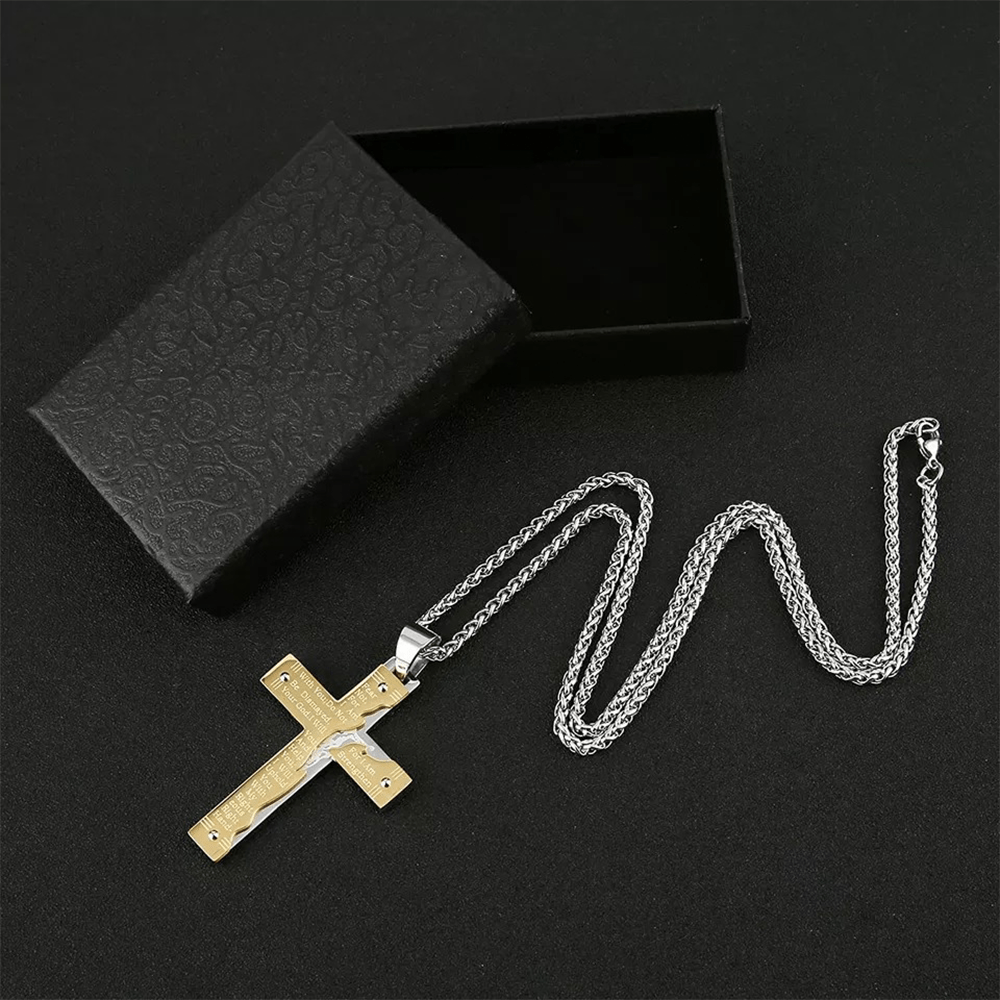 Jésus Crucifix Religion Croix Pendentif Collier