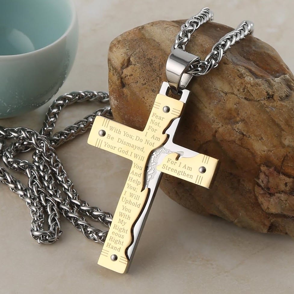 Jésus Crucifix Religion Croix Pendentif Collier