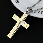 Jésus Crucifix Religion Croix Pendentif Collier