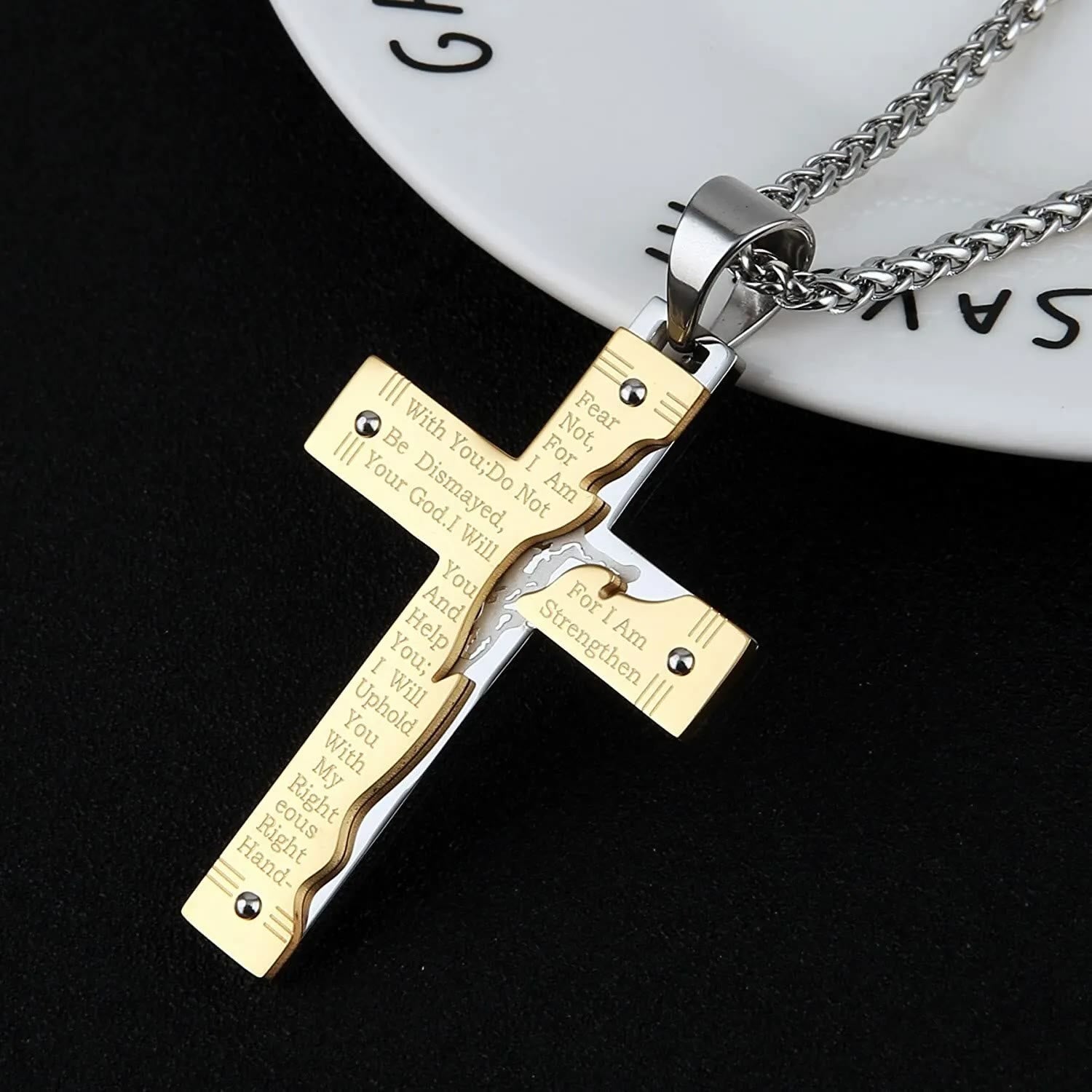 Jésus Crucifix Religion Croix Pendentif Collier