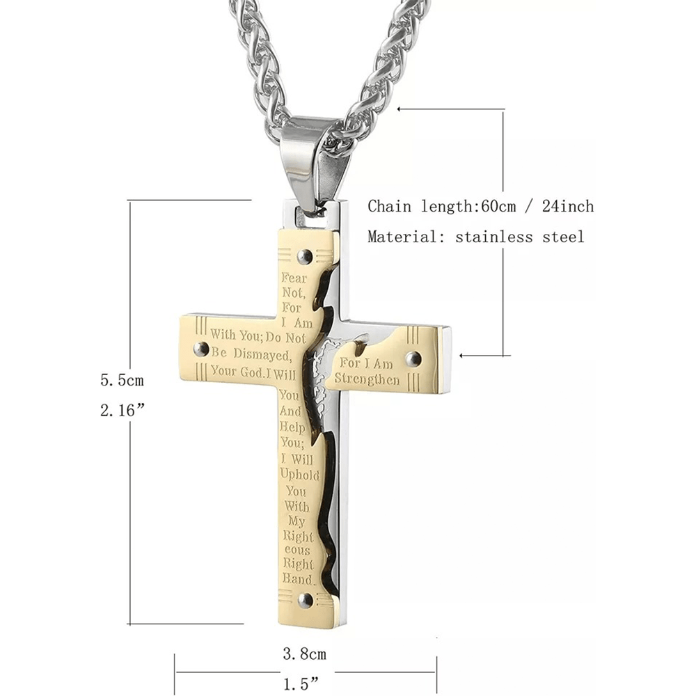Jésus Crucifix Religion Croix Pendentif Collier