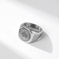 Bague en titane Sceaux de protection des Sept Archanges Salomon Kabbale
