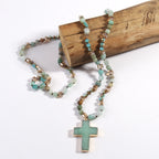 Pendentif Croix Catholique Collier Chrétien Bijoux Religieux