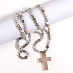 Pendentif Croix Catholique Collier Chrétien Bijoux Religieux