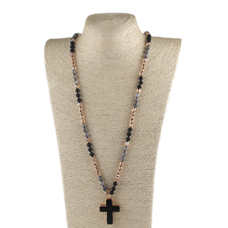 Pendentif Croix Catholique Collier Chrétien Bijoux Religieux