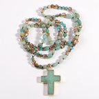 Pendentif Croix Catholique Collier Chrétien Bijoux Religieux