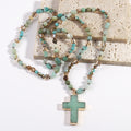 Pendentif Croix Catholique Collier Chrétien Bijoux Religieux