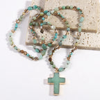 Pendentif Croix Catholique Collier Chrétien Bijoux Religieux