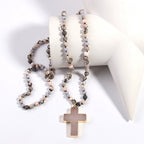 Pendentif Croix Catholique Collier Chrétien Bijoux Religieux