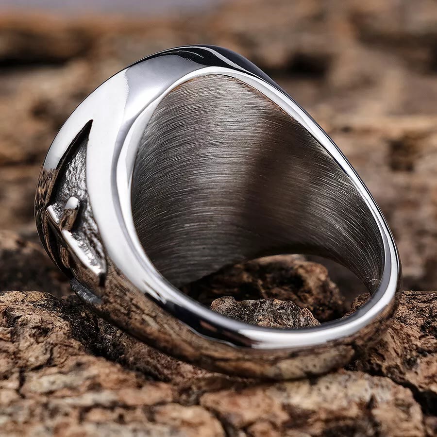 Anillo de Sello de San Cristóbal Protégenos