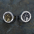 Anillo de Sello de San Cristóbal Protégenos