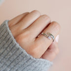 Fe-Sobre-Miedo: Anillo Bíblico Minimalista de Cristo