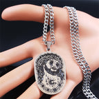Collier de Jésus multi-éléments avec couronne d'épines