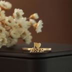 Bague minimaliste de foi chrétienne « I Love Jesus »