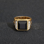 Faith Two Tone Plated Cross Ring - With God All Things Are Possible