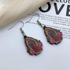 Boucles d'oreilles colorées Vierge Marie Notre-Dame de Guadalupe