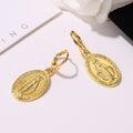 Boucles d'oreilles religion médaille miraculeuse Marie VIP
