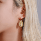 Boucles d'oreilles religion médaille miraculeuse Marie VIP