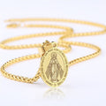 Collar Religioso con Colgante de María Milagrosa