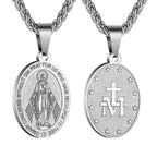 Collar Religioso con Colgante de María Milagrosa