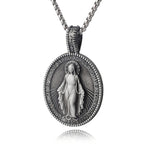 Collier Pendentif Médaille Miraculeuse Vierge Marie