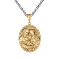 Collier Médaille Sainte Famille Joseph Marie Jésus