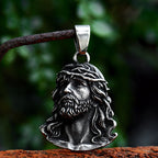 Collier Pendentif Couronne d'Épines de Jésus, Style Classique et Travaillé