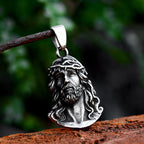 Collier Pendentif Couronne d'Épines de Jésus, Style Classique et Travaillé