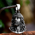 Collier Pendentif Couronne d'Épines de Jésus, Style Classique et Travaillé