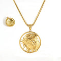 Collier pendentif 11 icônes classiques rétro « Bless »