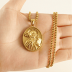 Collier pendentif 11 icônes classiques rétro « Bless »