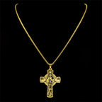 Collar con Cruz de Vid, Halo Eucarístico y Elementos Múltiples
