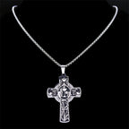 Collar con Cruz de Vid, Halo Eucarístico y Elementos Múltiples