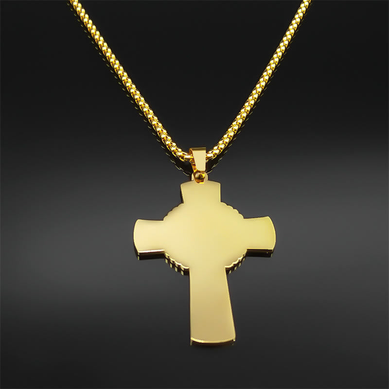 Collar con Cruz de Vid, Halo Eucarístico y Elementos Múltiples