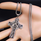Collar con Cruz de Vid, Halo Eucarístico y Elementos Múltiples