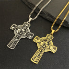 Collar con Cruz de Vid, Halo Eucarístico y Elementos Múltiples