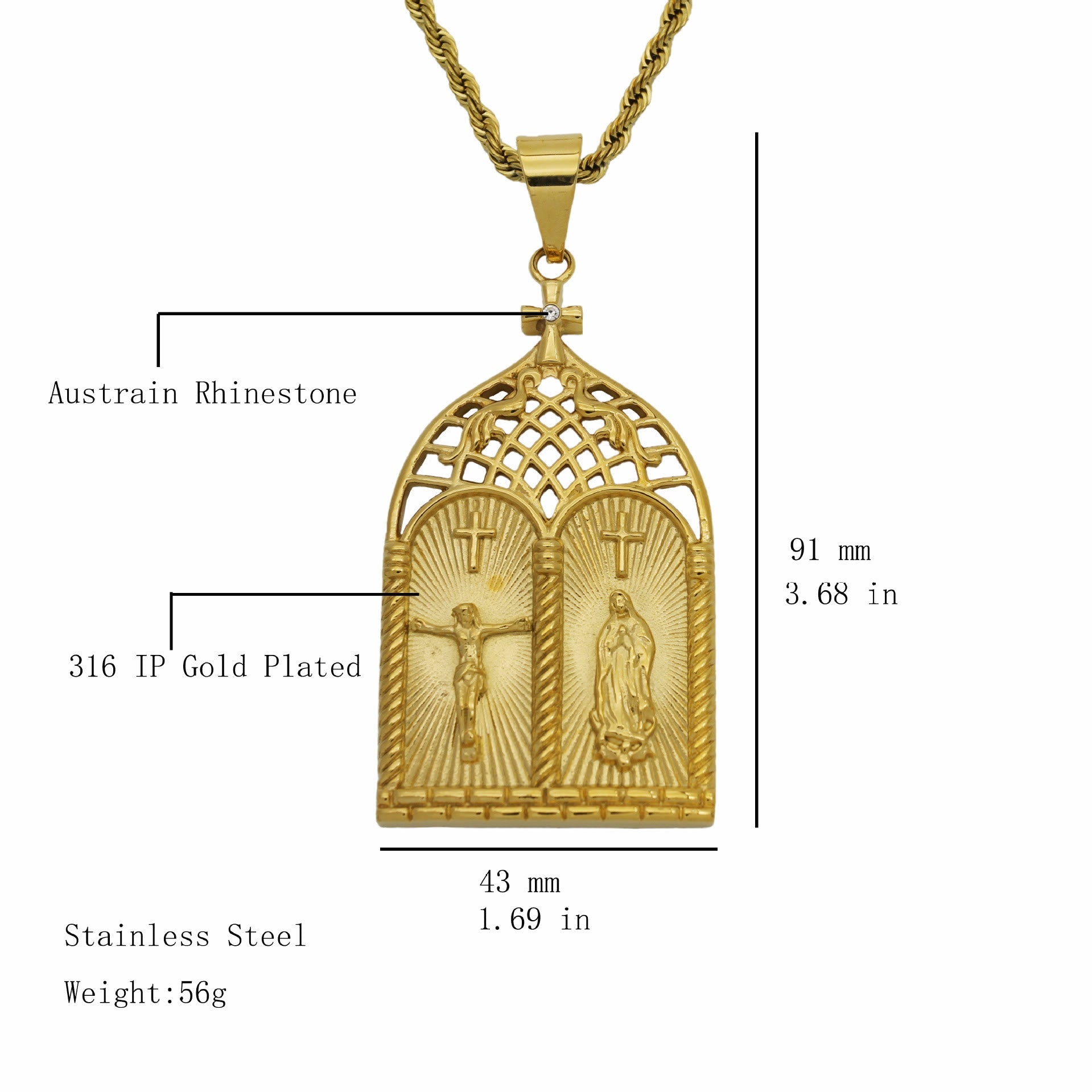 Collar de Puerta de Iglesia de Jesús y Nuestra Señora de Estilo Clásico