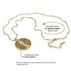 Collier Pendentif Élégant Saint Benoît en Laiton Plaqué Or