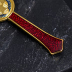 Collier Pendentif Crucifix Classique Rouge/Bleu Grande Taille (5 couleurs)