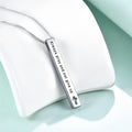 Collar con colgante de inspiración, fuerza y fe, con versículos bíblicos de estilo de diseño minimalista (8 versículos)
