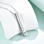 Collar con colgante de inspiración, fuerza y fe, con versículos bíblicos de estilo de diseño minimalista (8 versículos)