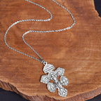 Collier pendentif double face gravé style classique 3 couleurs pardon crucifix