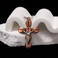 Collier pendentif amulette religieuse croix simple